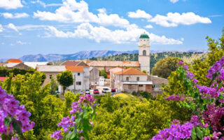 Historic town of Bribir in Vinodol valley view, Kvarner region of Croatia